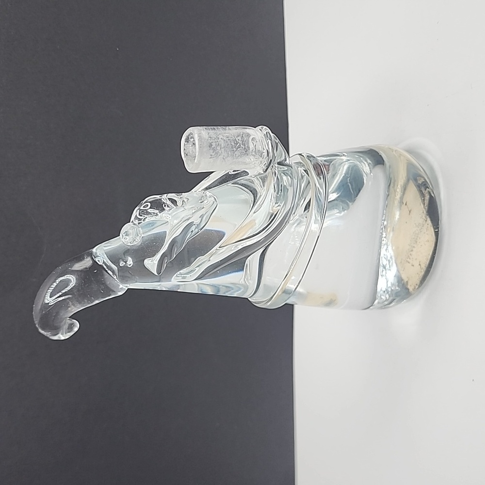 Art Glass Santa Small Tapper Candle Holder